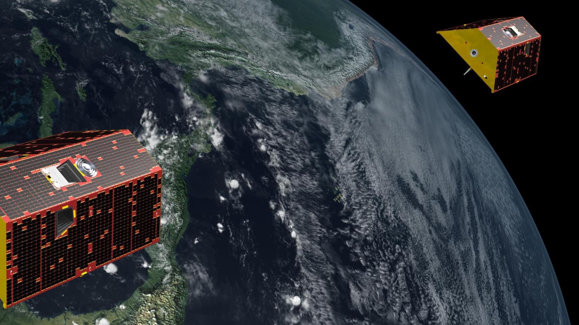 GRACE FO-mission.  (Illustration: NASA)