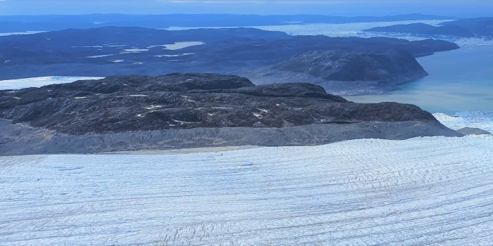 Gletsjer Grønland. (Foto: DTU Space)
