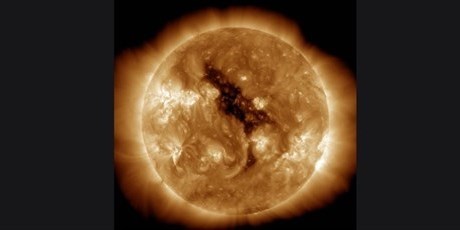 Coronal Hole on the sun. (Image: NASA/AIA)
