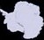 Antarktis fotograferet via satellitter. Landhævningerne i det nye studie i Science er undersøgt i det vestlige Antarktis, hvor grundfjeldet under isen hæver sig op til 41 mm om året, langt mere end andre lignende steder på Jorden. (Foto: NASA/British Antarctic Survey)